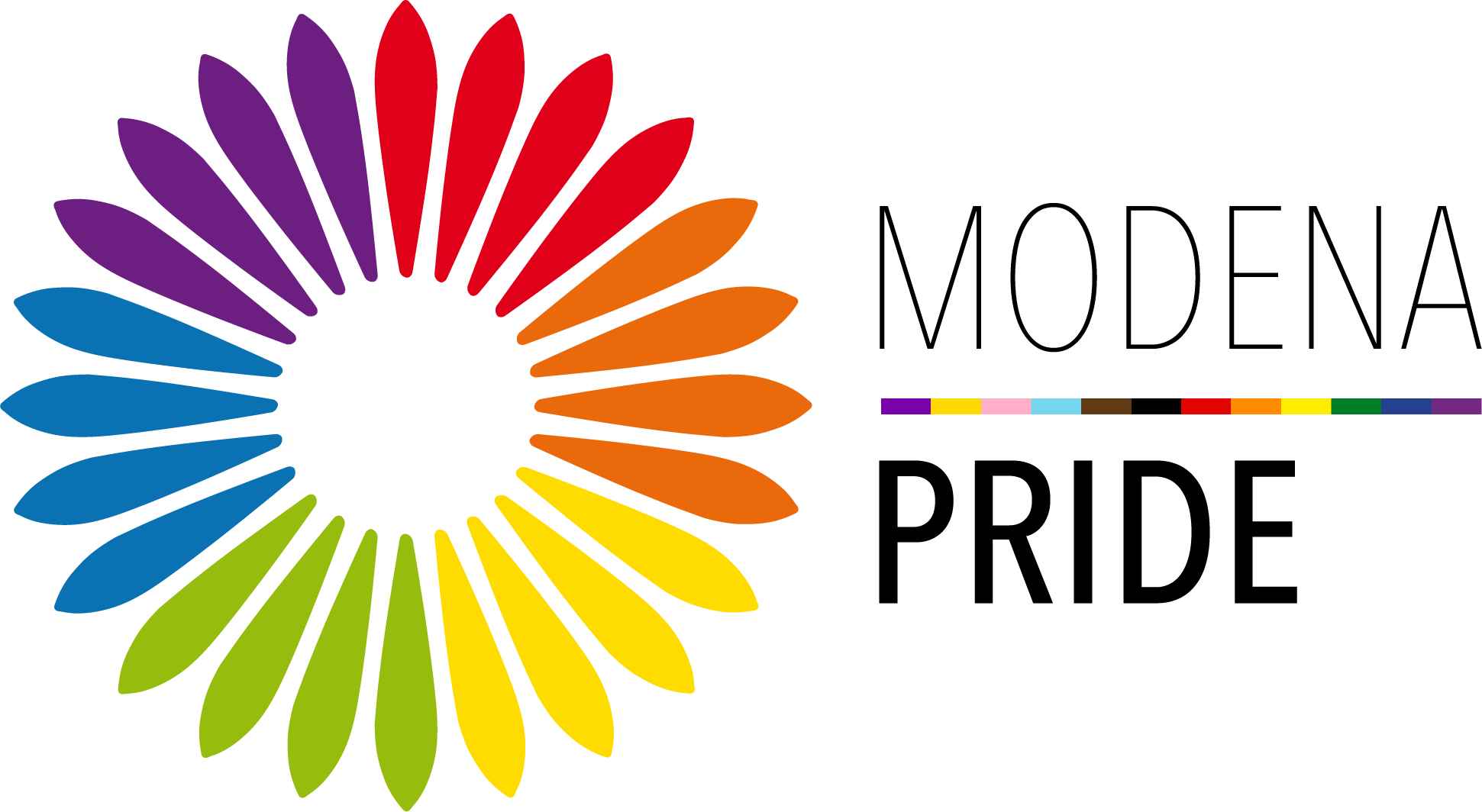 logo modena pride ORIZZONTALE 2023 nero
